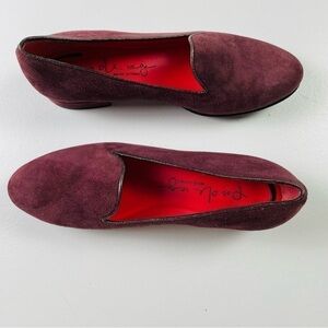 Pas De Rouge suede slip on women size‎ 37.5